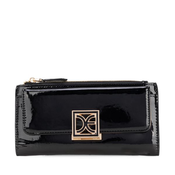 

Cartera Flap Grande Charol Color Negro Talla: Unico
