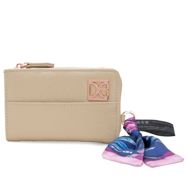 

Cartera Mediana Con Mascada Color Beige Talla: Unico