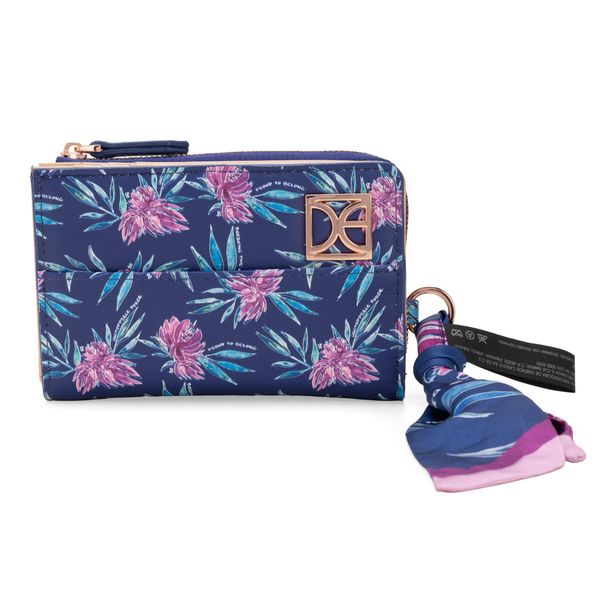 

Cartera Mediana Con Mascada Multicolor Talla: Unico