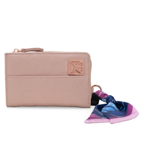 

Cartera Mediana Con Mascada Color Rosa Talla: Unico