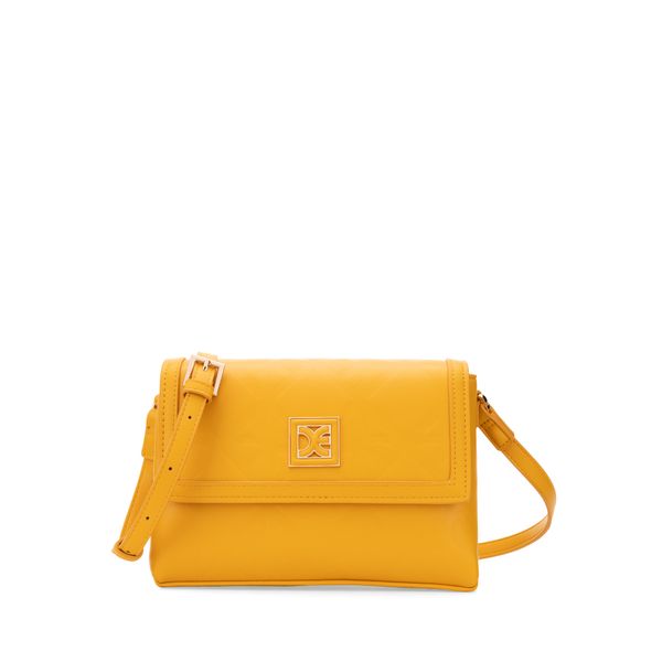 

Bolsa Crossbody Chica Monograma Troquelado Color Ocre Talla: Unico