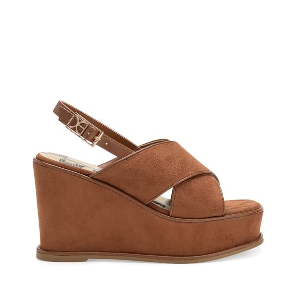 

Sandalia De Plataforma En Suede Color Camel Talla: 23