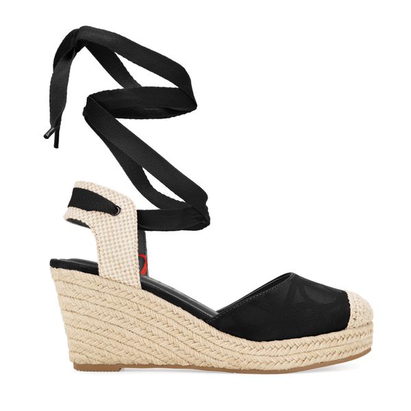 

Alpargata Con Plataforma Yute Color Negro Talla: 24.5