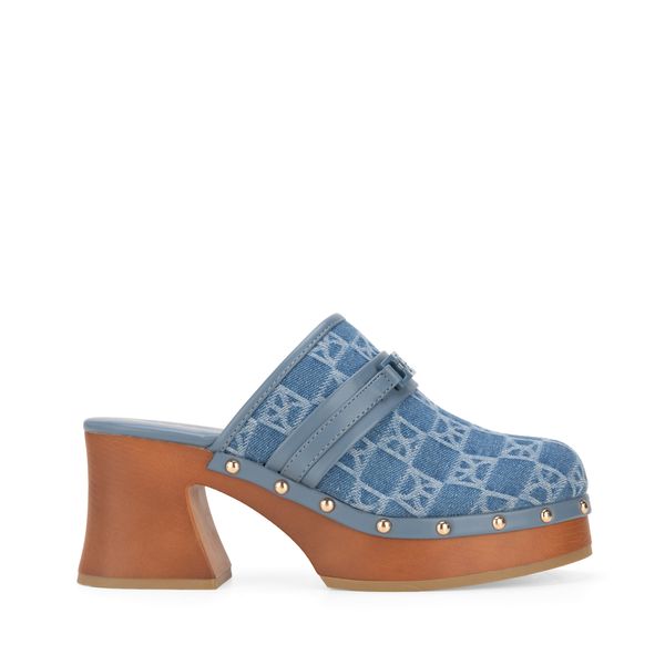 

Zapato Sueco Textil Suela Acabado Madera Color Azul Talla: 24