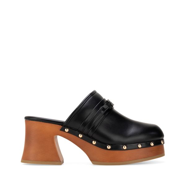 

Zapato Sueco Textil Suela Acabado Madera Color Negro Talla: 24