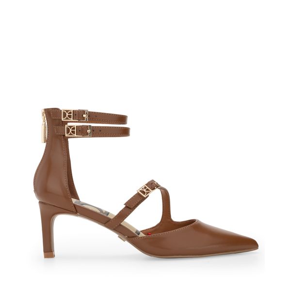 

Sandalia De Tacón Puntal Color Camel Talla: 24