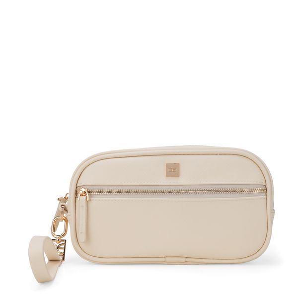 

Cosmetiquera Mediana Con Maneral Color Beige Talla: Unico