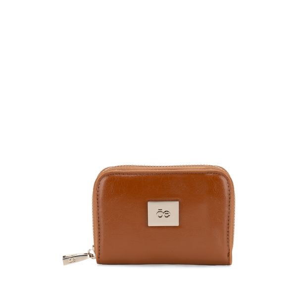 

Cartera Chica Cierre Sencillo Color Camel Talla: Unico