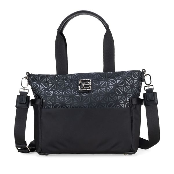 

Bolsa Tote Grande Textil Color Negro Talla: Unico