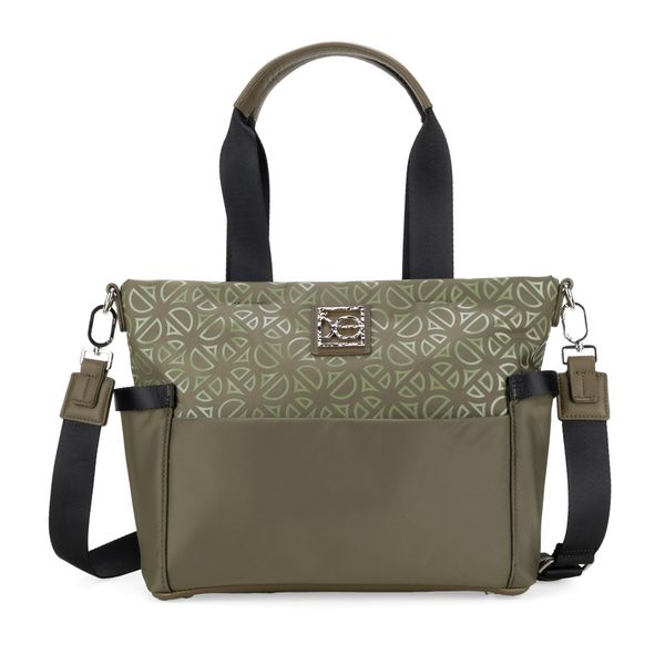 

Bolsa Tote Grande Textil Color Verde Talla: Unico