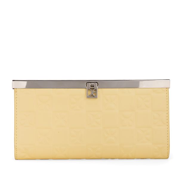 

Cartera Flap Grande Monograma Troquelado Color Amarillo Talla: Unico