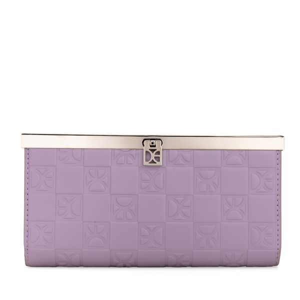

Cartera Flap Grande Monograma Troquelado Color Lila Talla: Unico