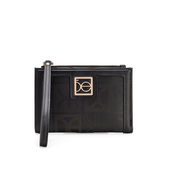 

Cartera Flap Mediana Con Maneral Color Negro Talla: Unico