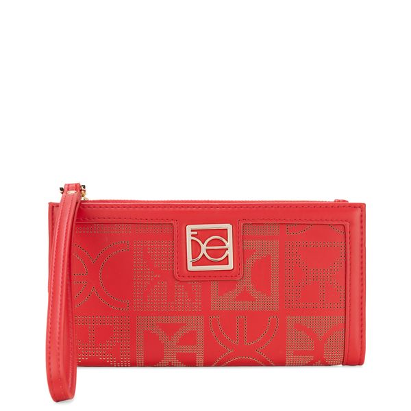 

Cartera Flap Grande Con Maneral Color Rojo Talla: Unico