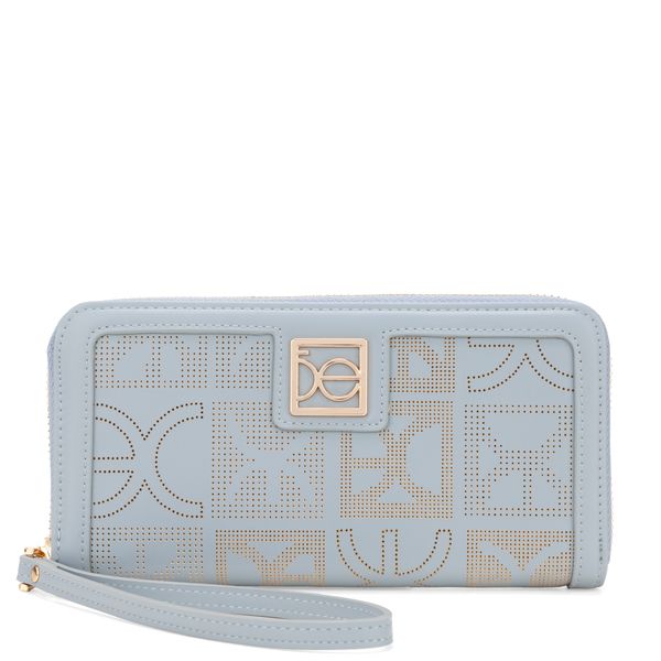 

Cartera Cierre Sencillo Grande Color Azul Talla: Unico