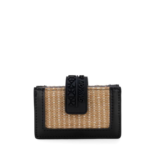 

Cartera Chica Yute Color Camel Negro Talla: Unico