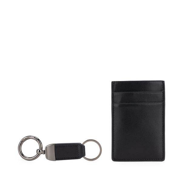 

Set De Tarjetero Clip Y Llavero Para Hombre Color Negro Talla: Unico