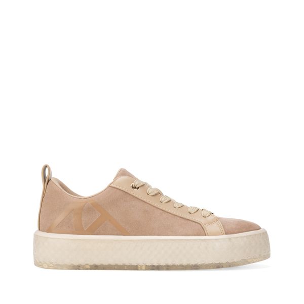 

Tenis Clásicos En Suede Con Plataforma Color Camel Talla: 24.5