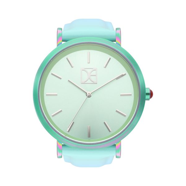 

Reloj Análogo Para Dama Con Correa De Charol Con Degradado Color Verde Talla: Unico