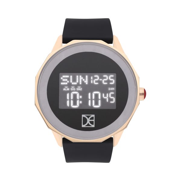 

Reloj Digital Unisex Con Correa De Silicón Y Madre Perla En Carátula Color Negro Talla: Unico