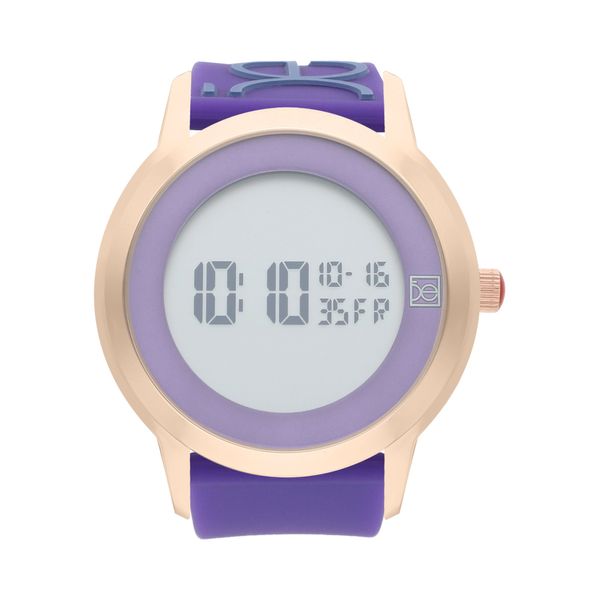 

Reloj Digital Para Dama Con Correa De Silicón Color Morado Talla: Unico