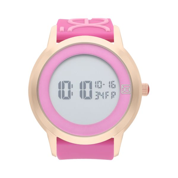 

Reloj Digital Para Dama Con Correa De Silicón Color Rosa Talla: Unico