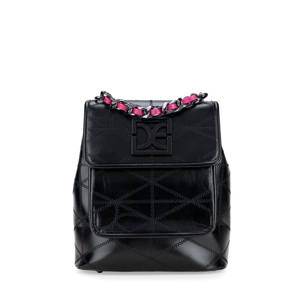 

Mochila Mediana Maneral Cadena Color Negro Talla: Unico