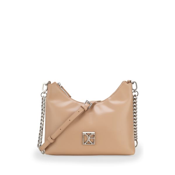 

Bolsa Hobo Asa De Cadena Color Camel Talla: Unico