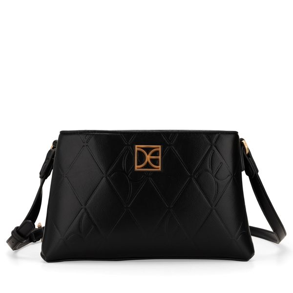 

Bolsa Crossbody Chica Troquelado A Rombos Color Negro Talla: Unico
