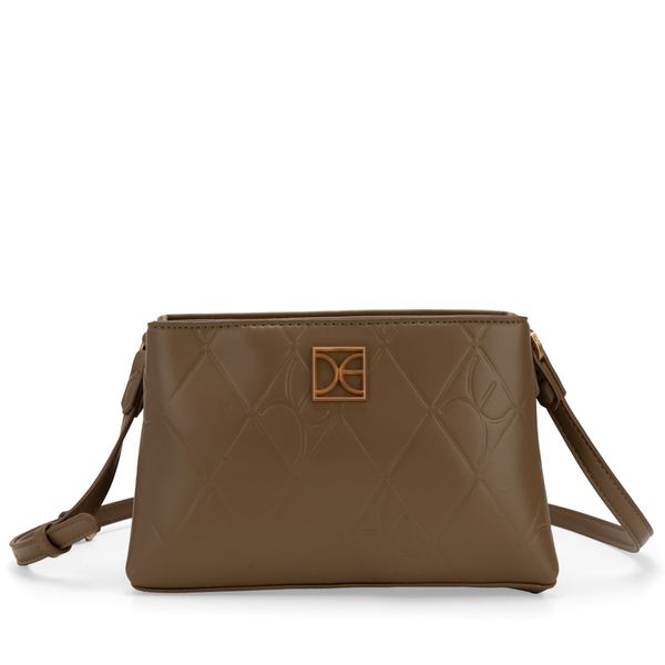 

Bolsa Crossbody Chica Troquelado A Rombos Color Camel Talla: Unico