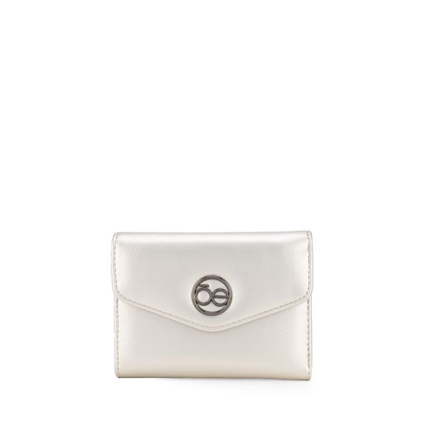 

Cartera Flap Mediana Diseño Sobre Color Plata Talla: Unico
