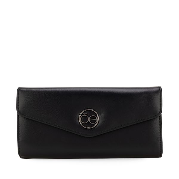 

Cartera Flap Grande Diseño Sobre Color Negro Talla: Unico