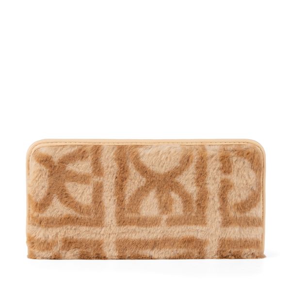 

Cartera Flap Grande Faux Fur Color Camel Talla: Unico