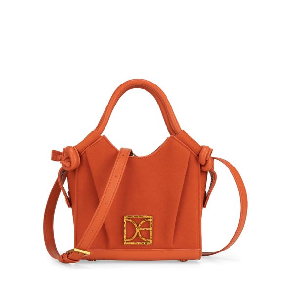 

Bolsa Satchel Suede Chica Color Naranja Talla: Unico