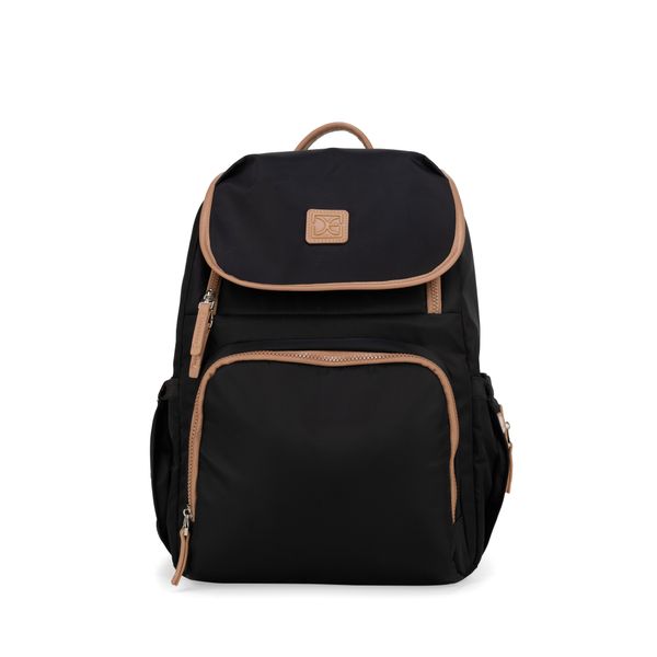 

Pañalera Mochila Mom & Baby Textil Con Accesorios Color Negro Talla: Unico