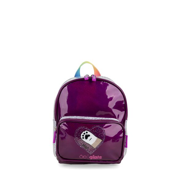 

Mochila Chica Para Niña Look Iridiscente Color Morado Talla: Unico