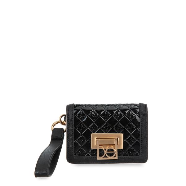 

Cartera Chica Flap Con Maneral Color Negro Talla: Unico