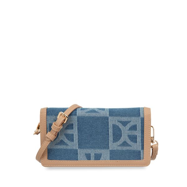 

Cartera Grande Flap Doble Función Color Azul Talla: Unico