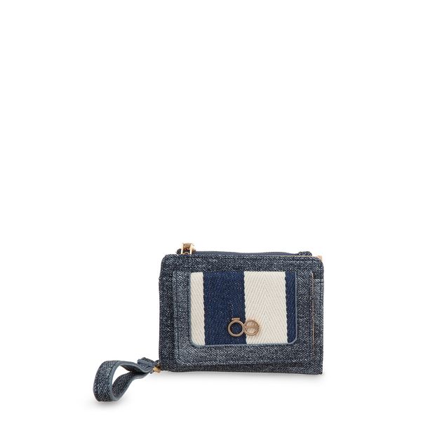 

Cartera Mediana Flap Con Maneral Color Azul Marino Talla: Unico