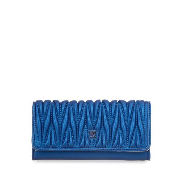 

Cartera Grande Flap Color Azul Talla: Unico