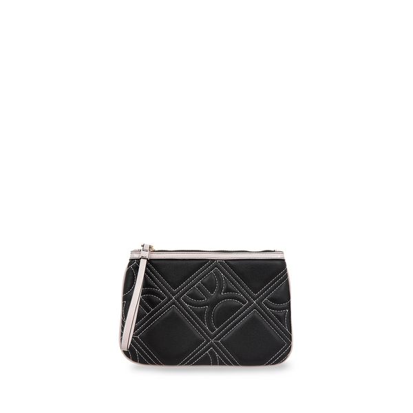 

Cartera Pouch Grande Con Maneral Color Negro Talla: Unico