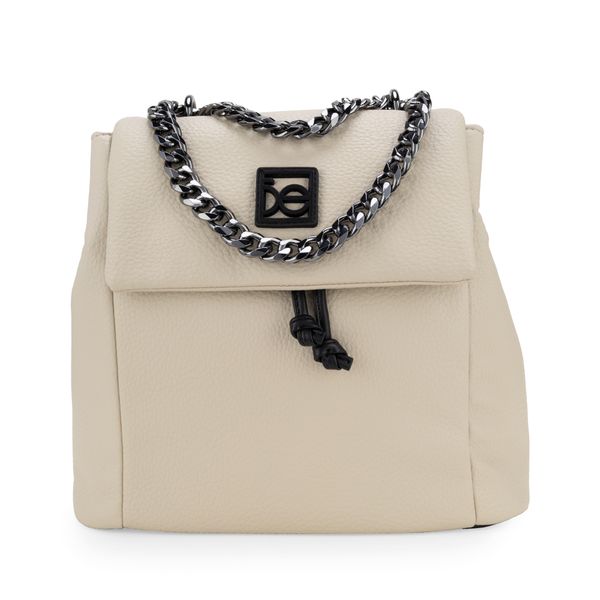 

Mochila De Jareta Detalle Cadena Color Beige Talla: Unico