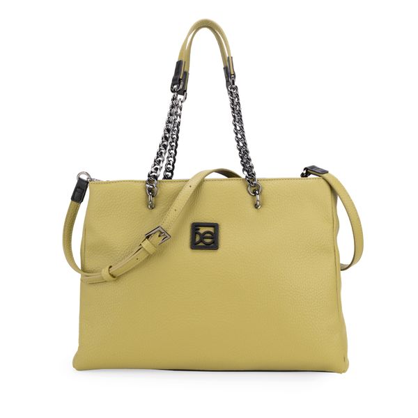 

Bolsa Satchel Grande Asa De Cadena Color Verde Olivo Talla: Unico