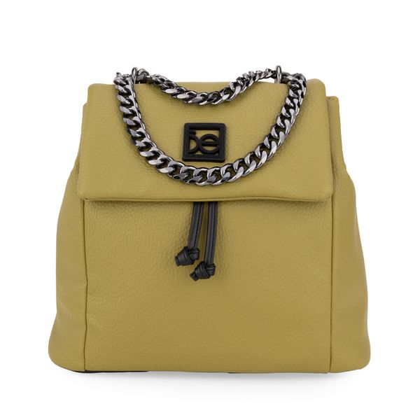 

Mochila De Jareta Detalle Cadena Color Verde Olivo Talla: Unico