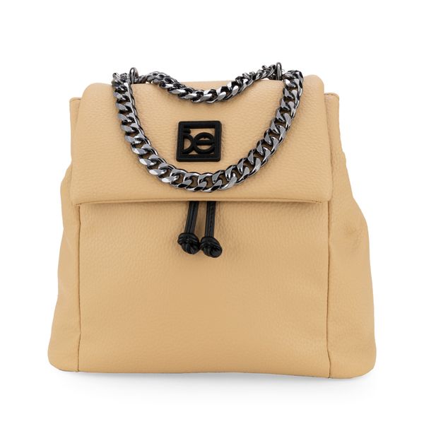 

Mochila De Jareta Detalle Cadena Color Ocre Talla: Unico