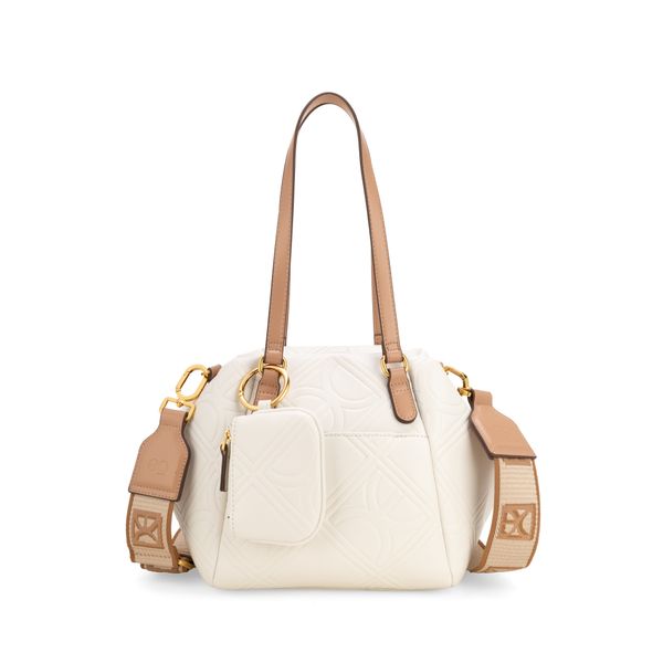 

Bolsa Satchel Mediana Con Monedero Color Blanco Talla: Unico