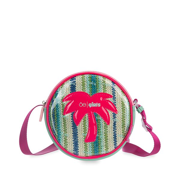 

Bolsa Crossbody Para Niñas Circular Palmera Color Azul Talla: Unico