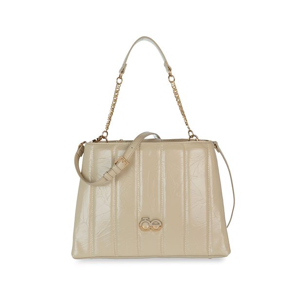 

Bolso Satchel Grande Acolchado Color Fango Talla: Unico
