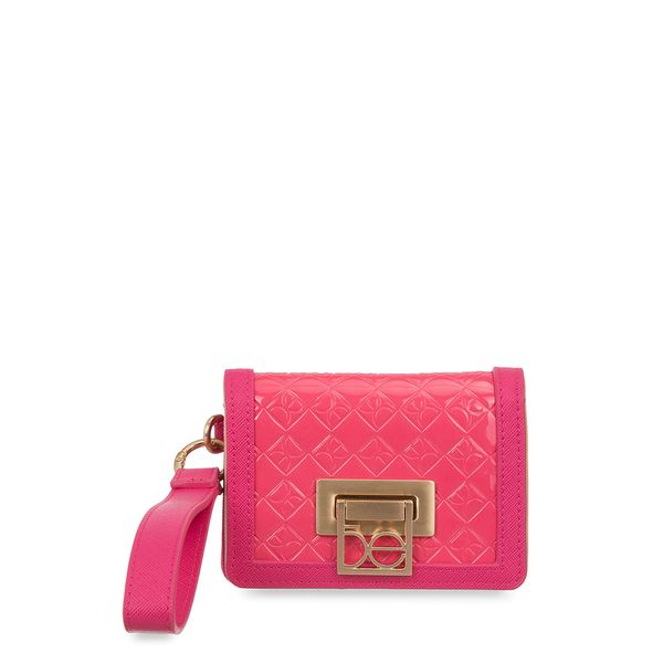 

Cartera Chica Flap Con Maneral Color Magenta Talla: Unico