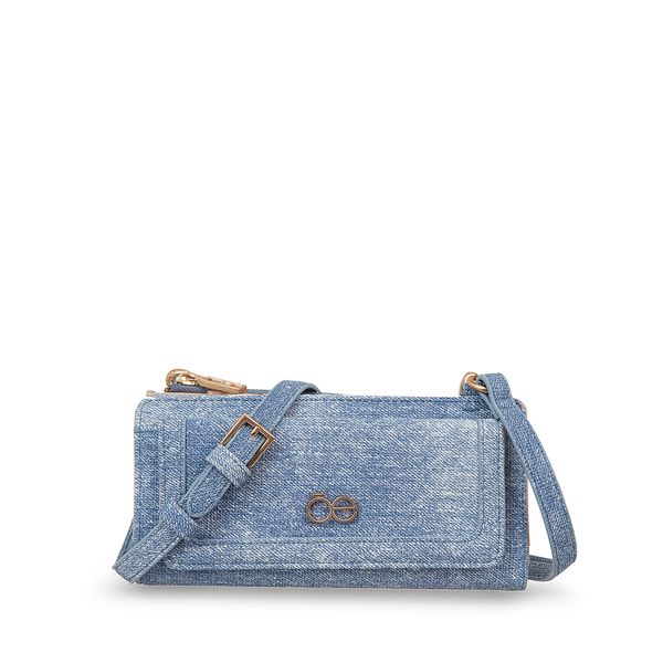 

Cartera Grande Flap Doble Función Color Azul Talla: Unico